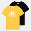 Kappa Basic 2-Pack - Camiseta Estampada - Caviar