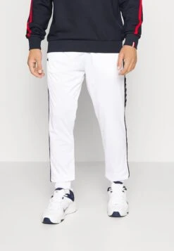 Kappa Pants Zipper Pocket - Pantalones Deportivos - Bright White