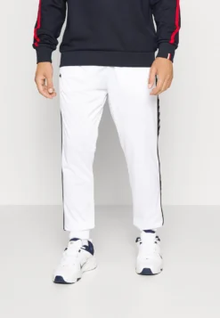 Kappa Pants Zipper Pocket - Pantalones Deportivos - Bright White