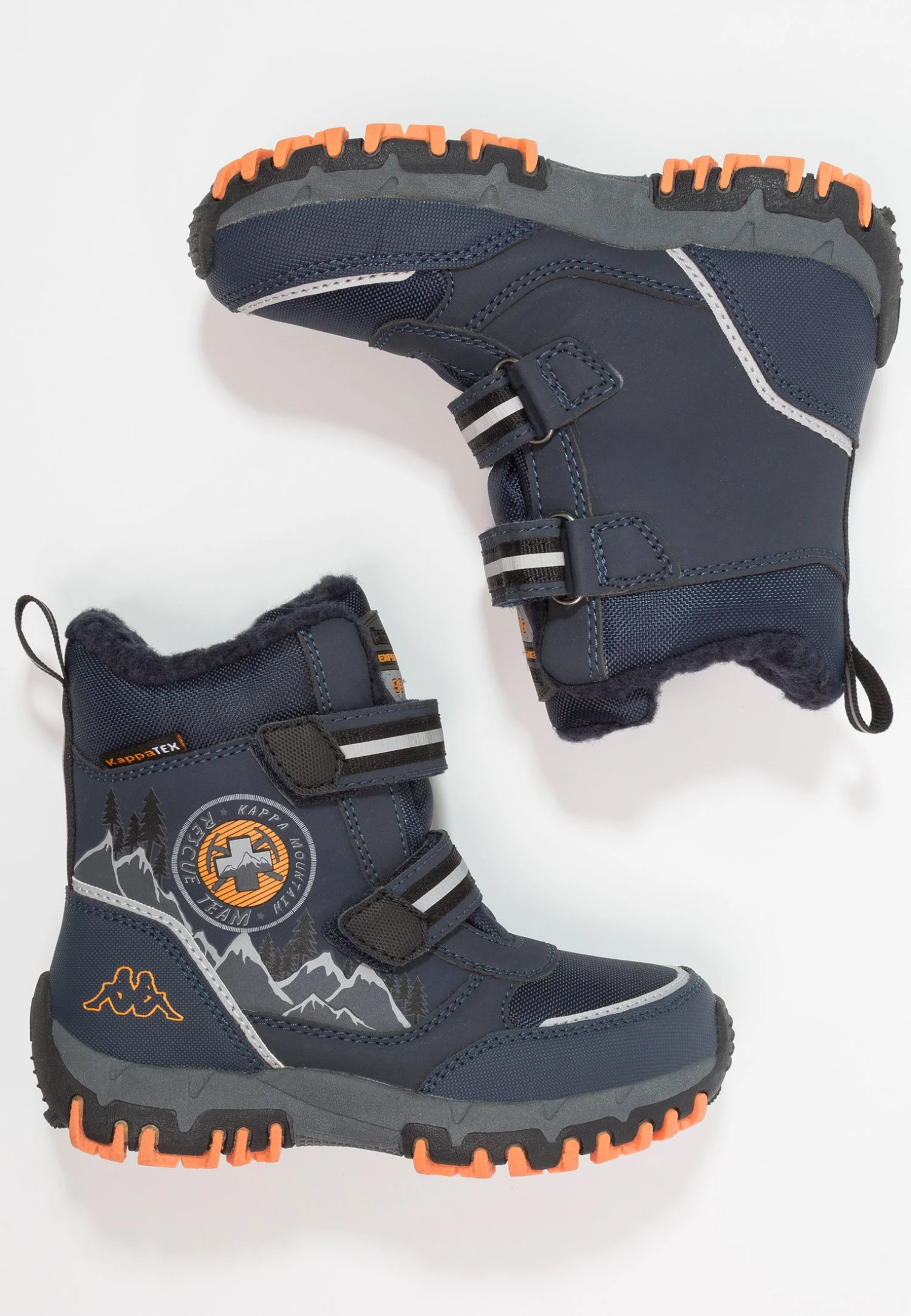 Kappa Rescue Tex - Botas Para La Nieve - Navy/Orange 1 Kappa Rescue Tex - Botas Para La Nieve - Navy/Orange
