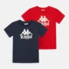 Kappa Caspar Unisex 2Pack - Camiseta Estampada - Goji Berry/Dress Blues