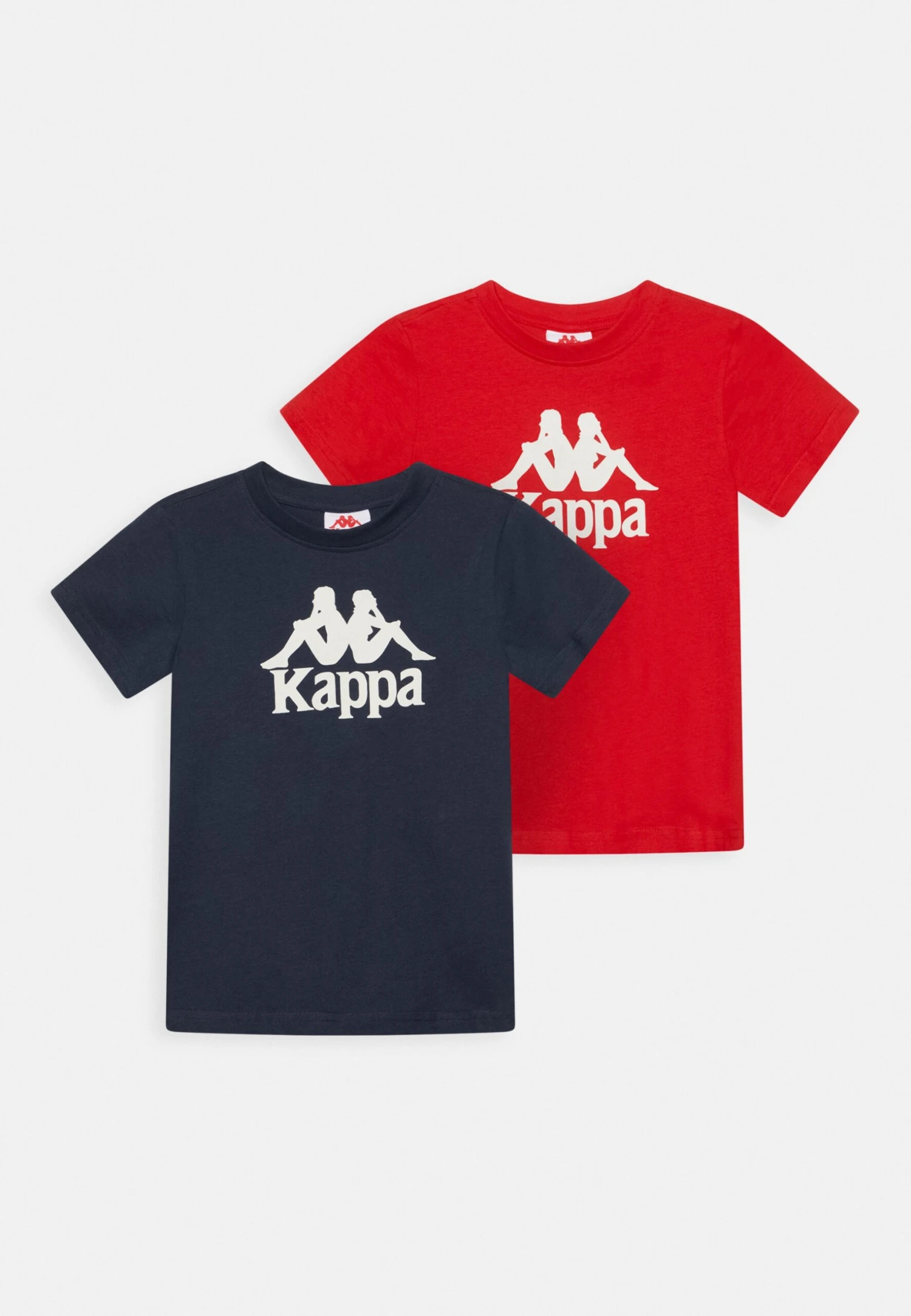 Kappa Caspar Unisex 2Pack - Camiseta Estampada - Goji Berry/Dress Blues 1 Kappa Caspar Unisex 2Pack - Camiseta Estampada - Goji Berry/Dress Blues