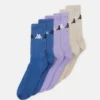 Kappa Crew Socks 6 Pack - Calcetines De Deporte - Brown Rice/Lavender Frost/Adriatic Blue